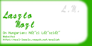 laszlo mozl business card